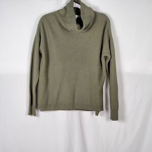 NWOT Madewell Ribbed Turtleneck Sweater in Green - Medium